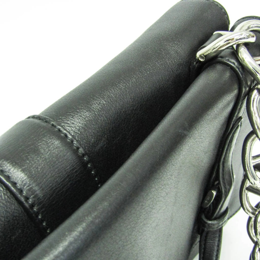 PRADA Black Leather Shoulder Bag - Picture 15 of 16